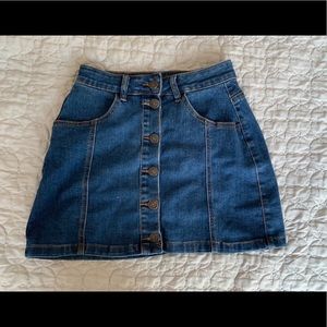 Jean skirt bought from tilly’s